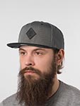 Бейсболка DJINNS арт. 6P SB SkyNylon (темно-серый / черный)
